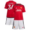 Camiseta Niño Manchester United Elanga 36 Primera 2023-24